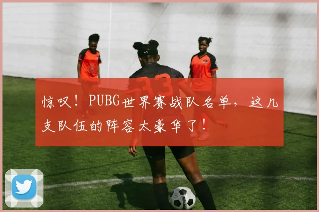 惊叹！PUBG世界赛战队名单，这几支队伍的阵容太豪华了！